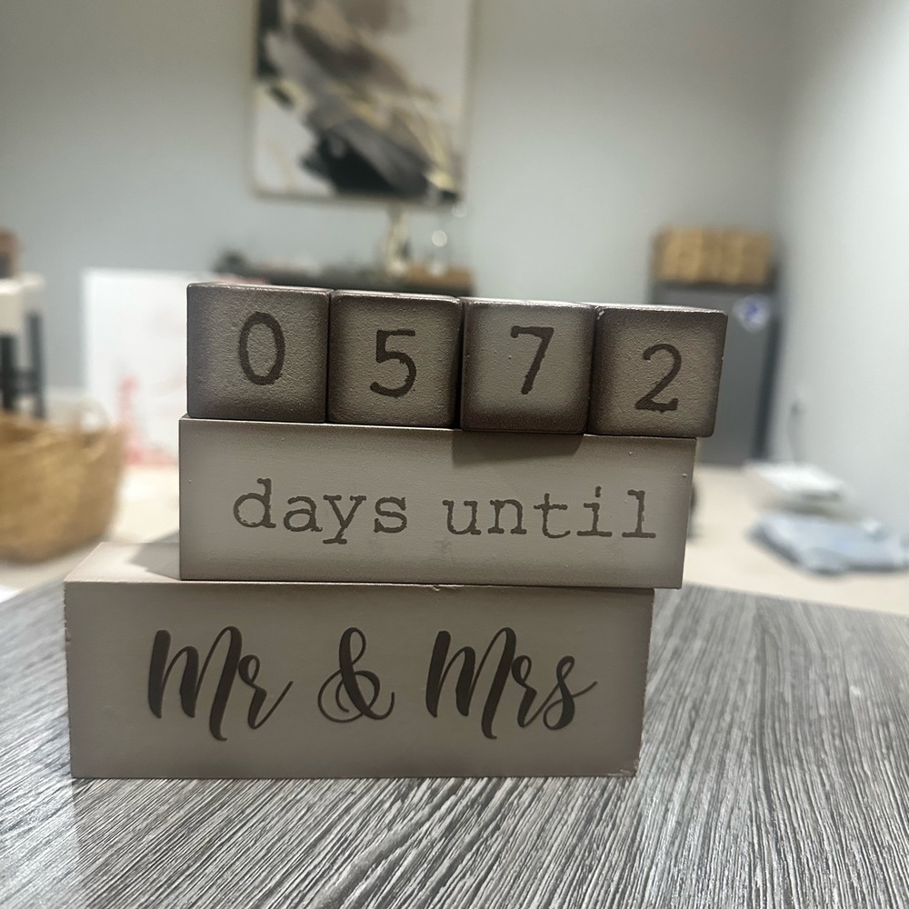 Countdown Blocks for Wedding